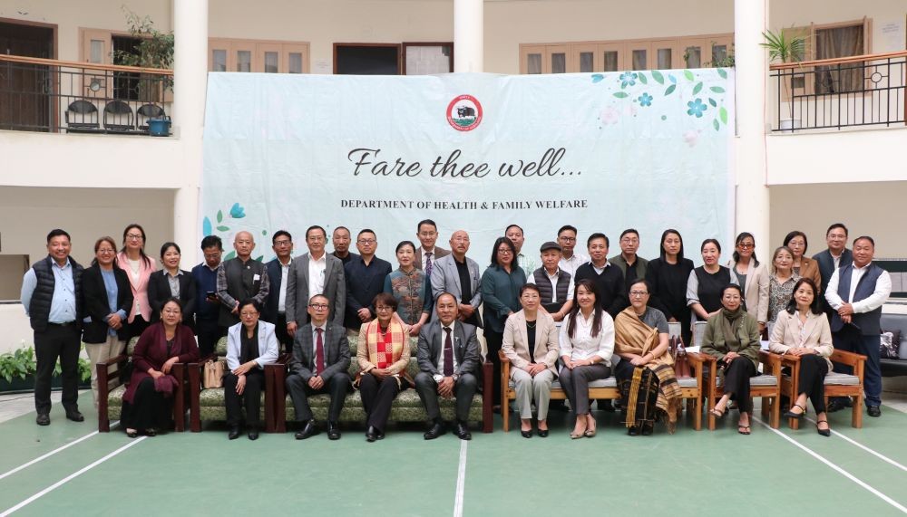 Directorate of Health & Family Welfare, Nagaland organised a farewell programme for the outgoing officers on April 2.